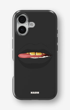 iPhone 17 Tough Case – Golden Lips - View 1