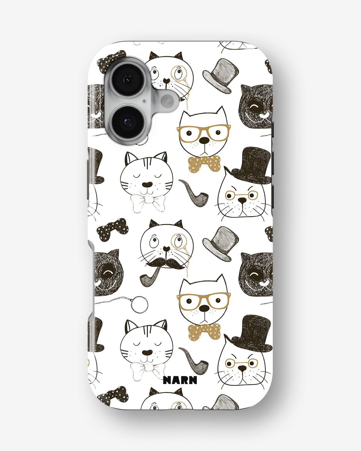 iPhone 17 Tough Case – Cartoon Cats - View 1