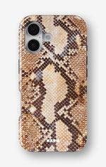 iPhone 17 Tough Case – Brown Snakeskin - View 1