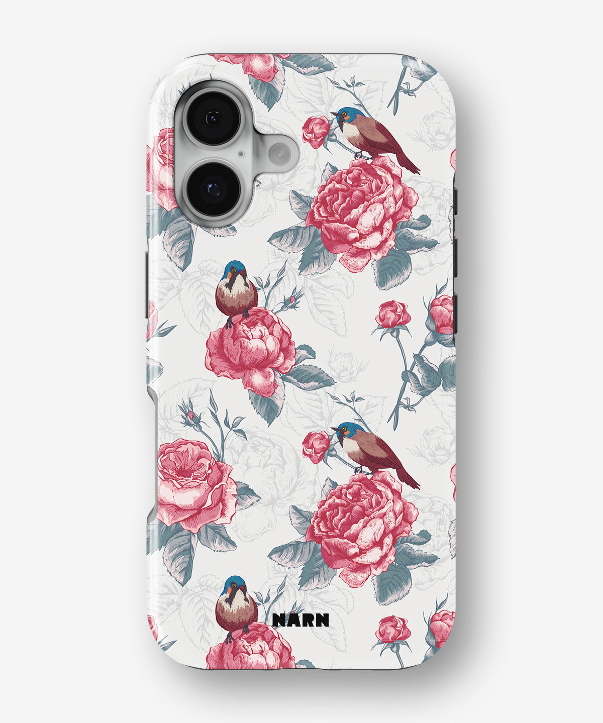 iPhone 17 Tough Case – Birds Among Roses - View 1