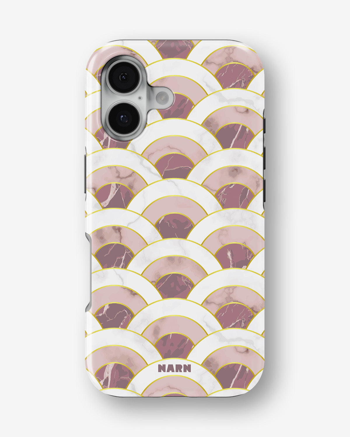 iPhone 17 Tough Case – Pink Marble Waves - View 1