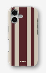 iPhone 17 Tough Case – Bordeaux Stripe - View 1