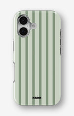iPhone 17 Tough Case – Sage Stripes - View 1