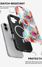iPhone 17 Tough Case – Flowered Skulls - View 2