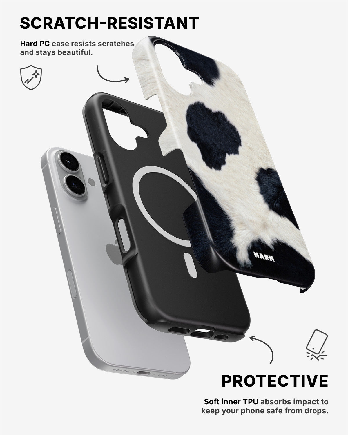 iPhone 17 Tough Case – Cow Skin - View 2