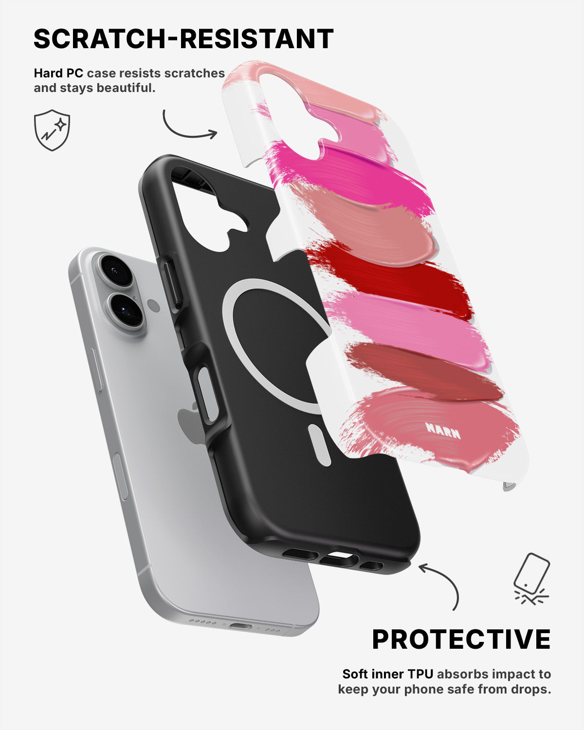 iPhone 17 Tough Case – Lipstick Smears - View 2