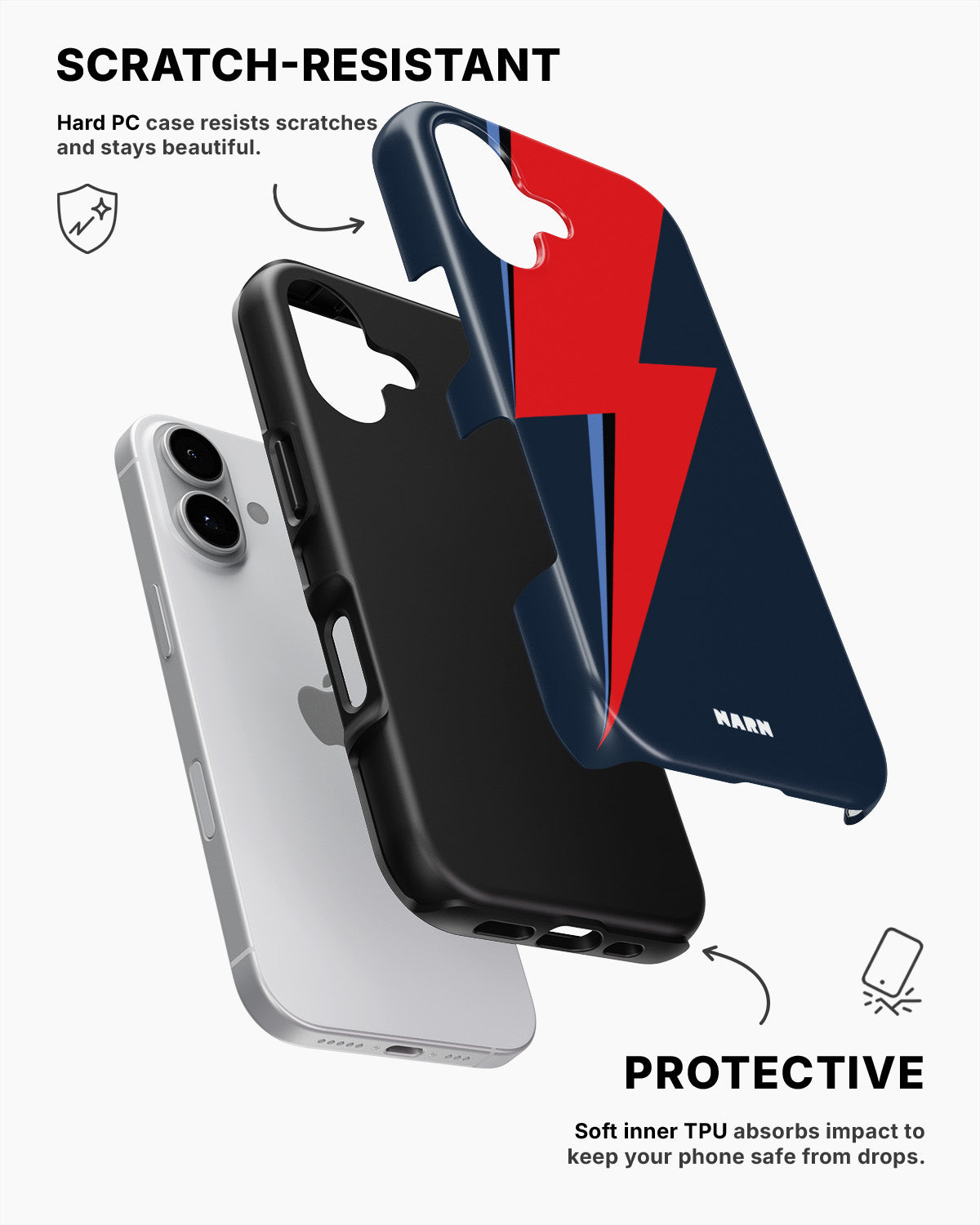 iPhone 17 Tough Case – Blue Bowie - View 2