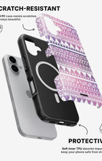 iPhone 17 Tough Case – Purple Aztec - View 2
