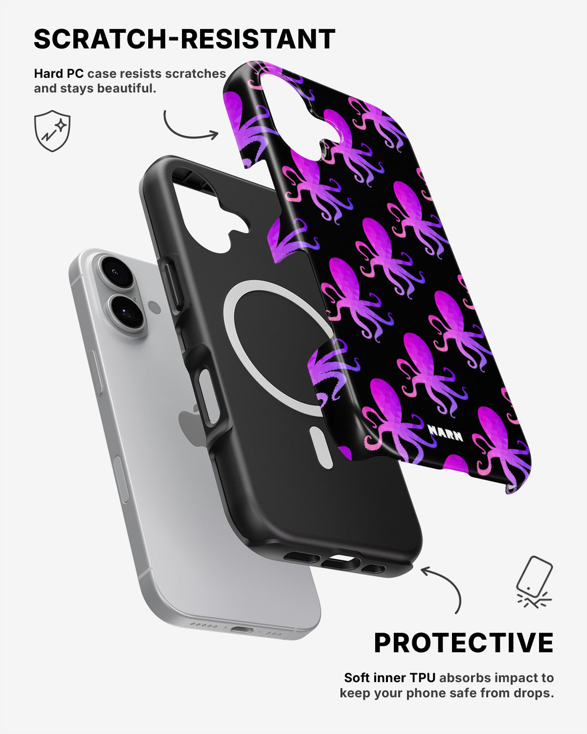 iPhone 17 Tough Case – Octopus Pattern - View 2