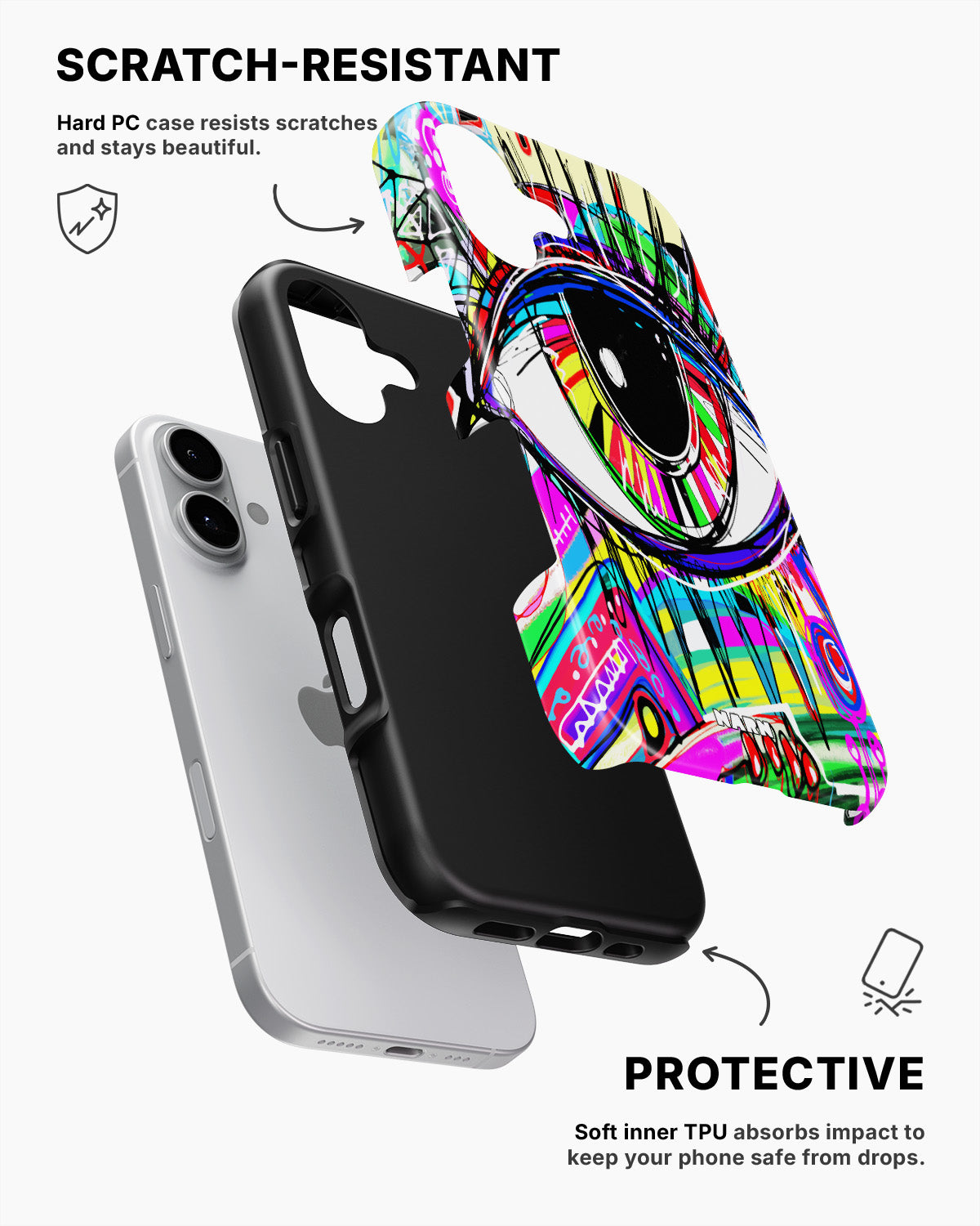 iPhone 17 Tough Case – Abstract Eye - View 2