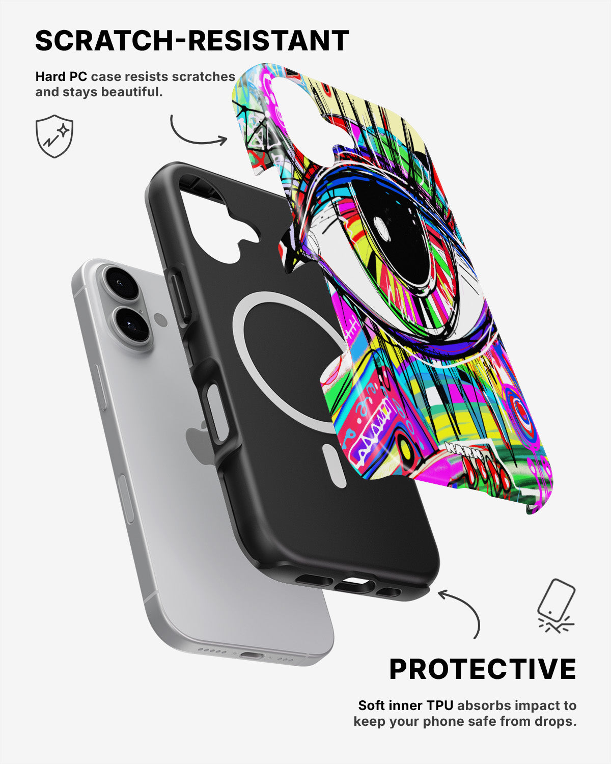 iPhone 17 Tough Case – Abstract Eye - View 2
