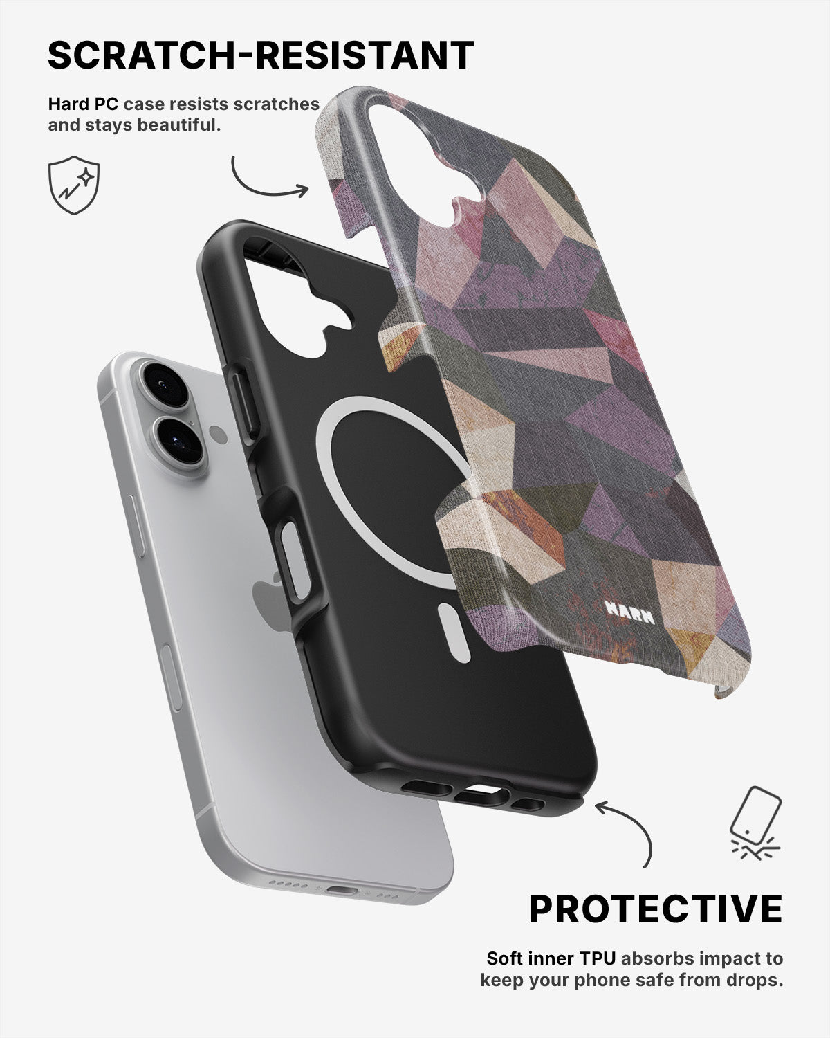 iPhone 17 Tough Case – Triangles - View 2