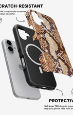 iPhone 17 Tough Case – Brown Snakeskin - View 2