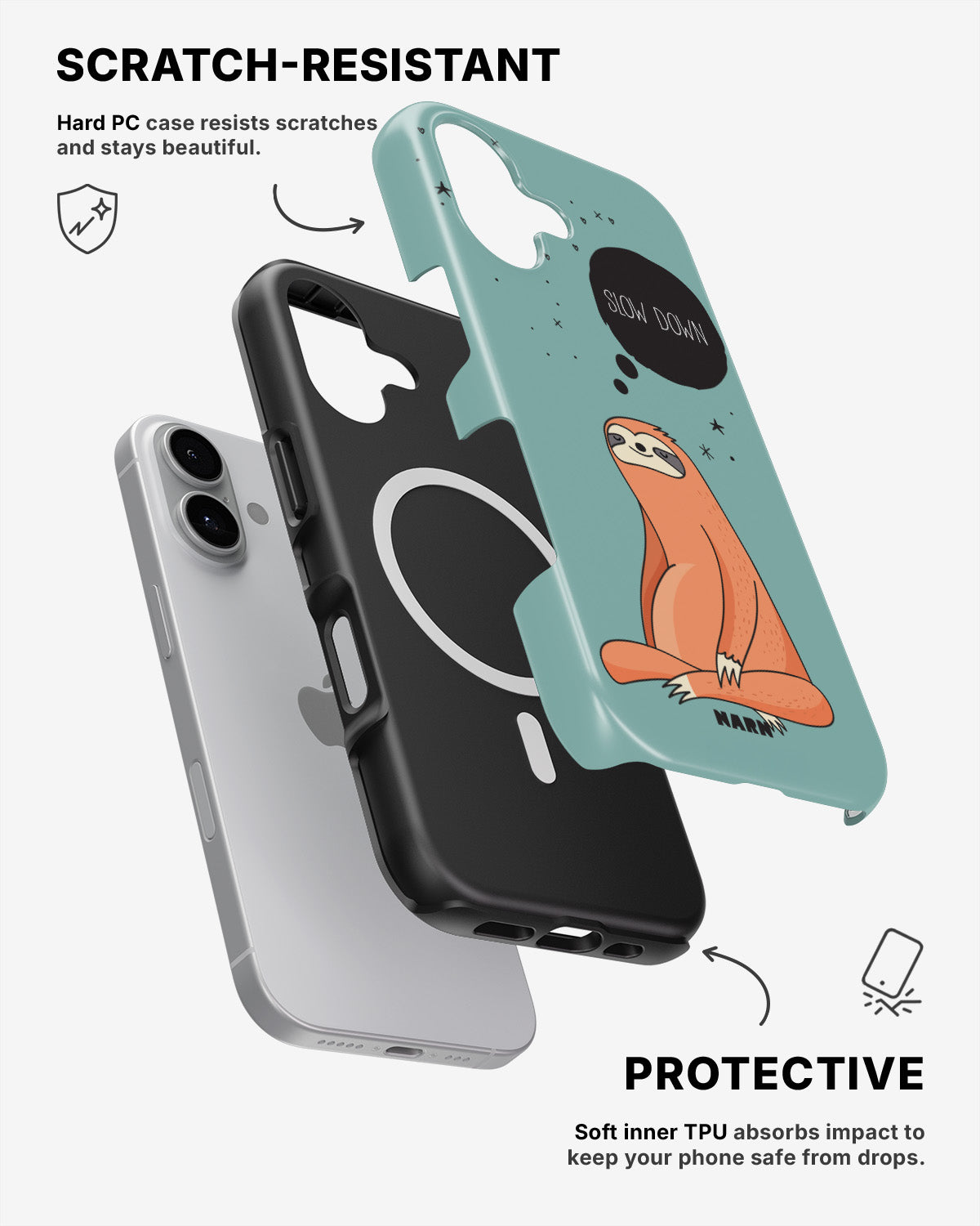 iPhone 17 Tough Case – Slow Down Sloth - View 2