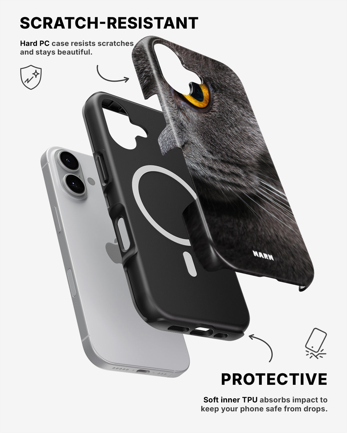 iPhone 17 Tough Case – Cat's Eye - View 2