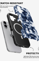iPhone 17 Tough Case – Tie Dye Blue - View 2