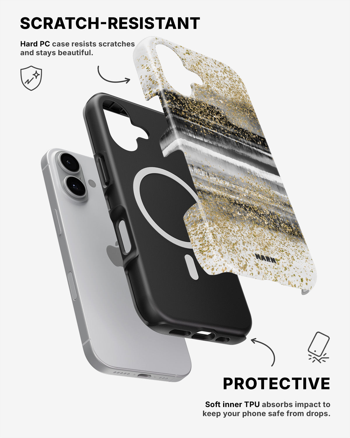 iPhone 17 Tough Case – Sparkly Tie Dye - View 2