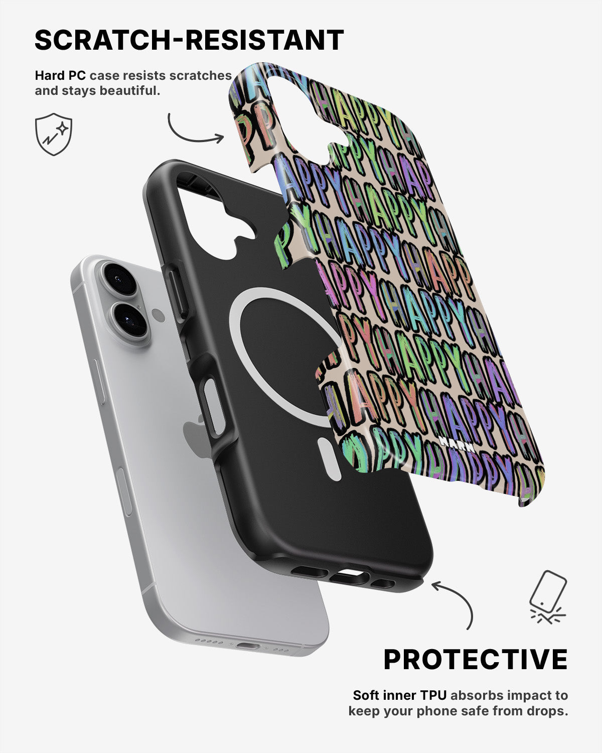 iPhone 17 Tough Case – Happy - View 2