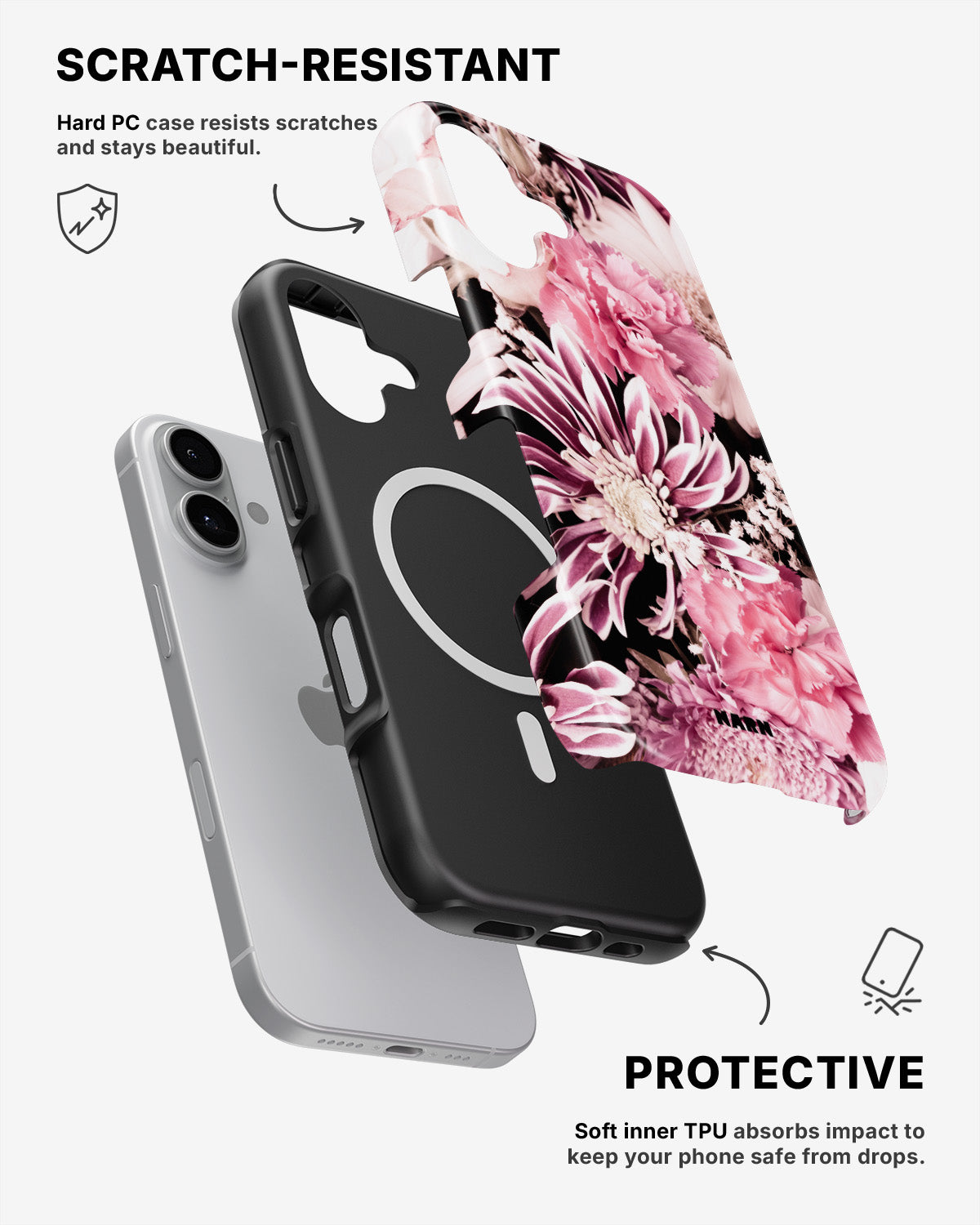 iPhone 17 Tough Case – Soft Blossom - View 2