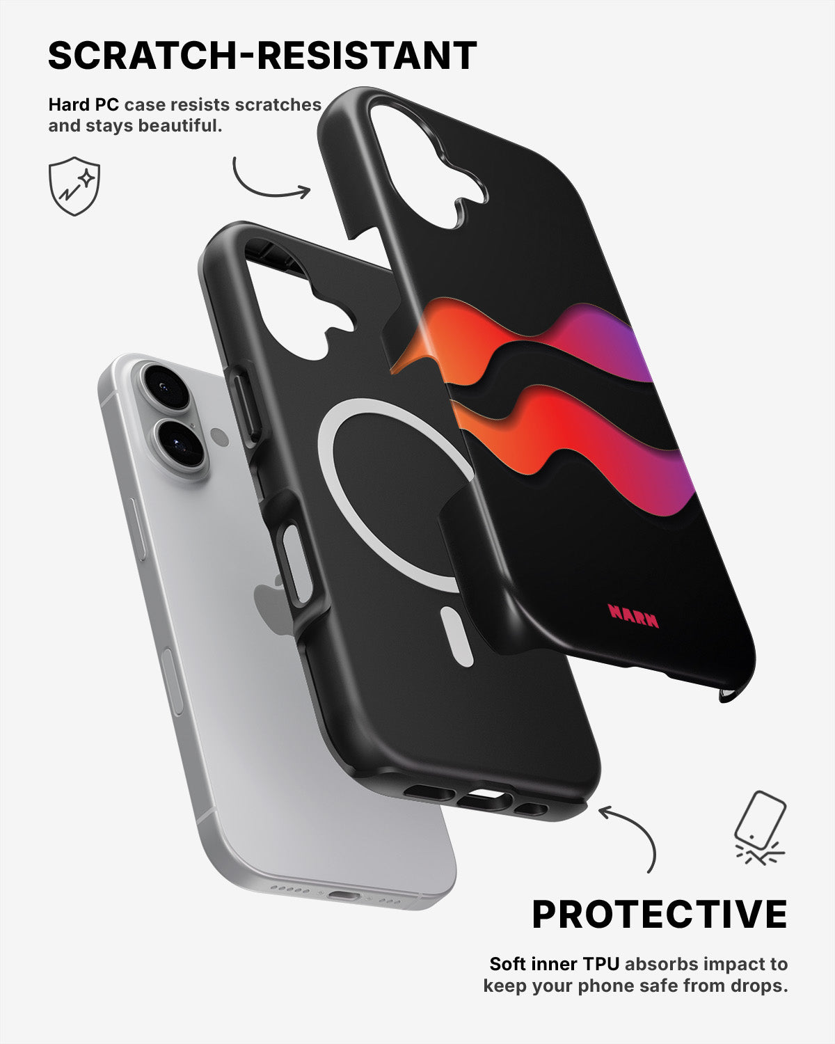 iPhone 17 Tough Case – Color Wave - View 2