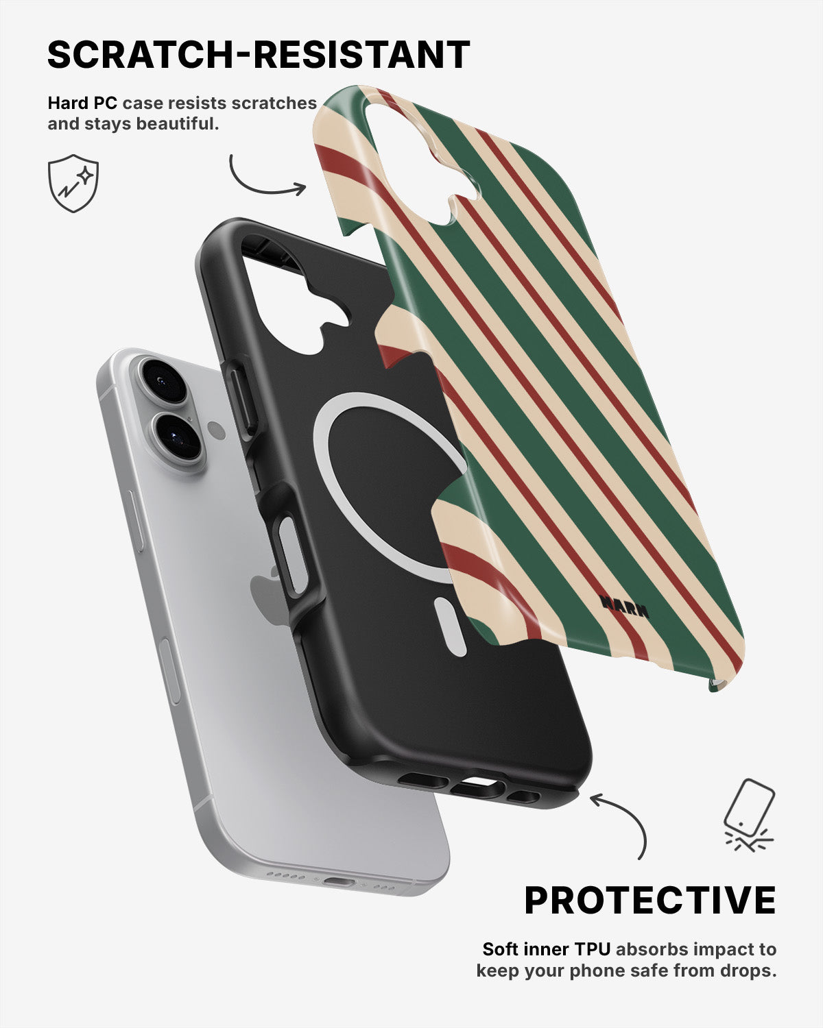 iPhone 17 Tough Case – Candy Stripe - View 2