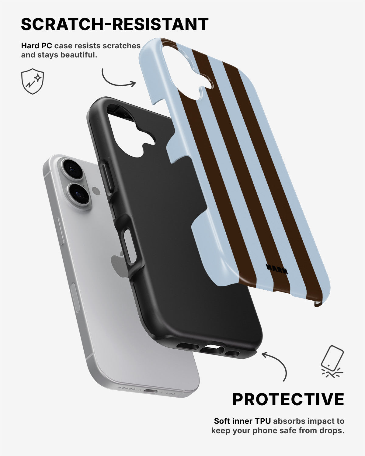 iPhone 17 Tough Case – Bistro Stripes - View 2