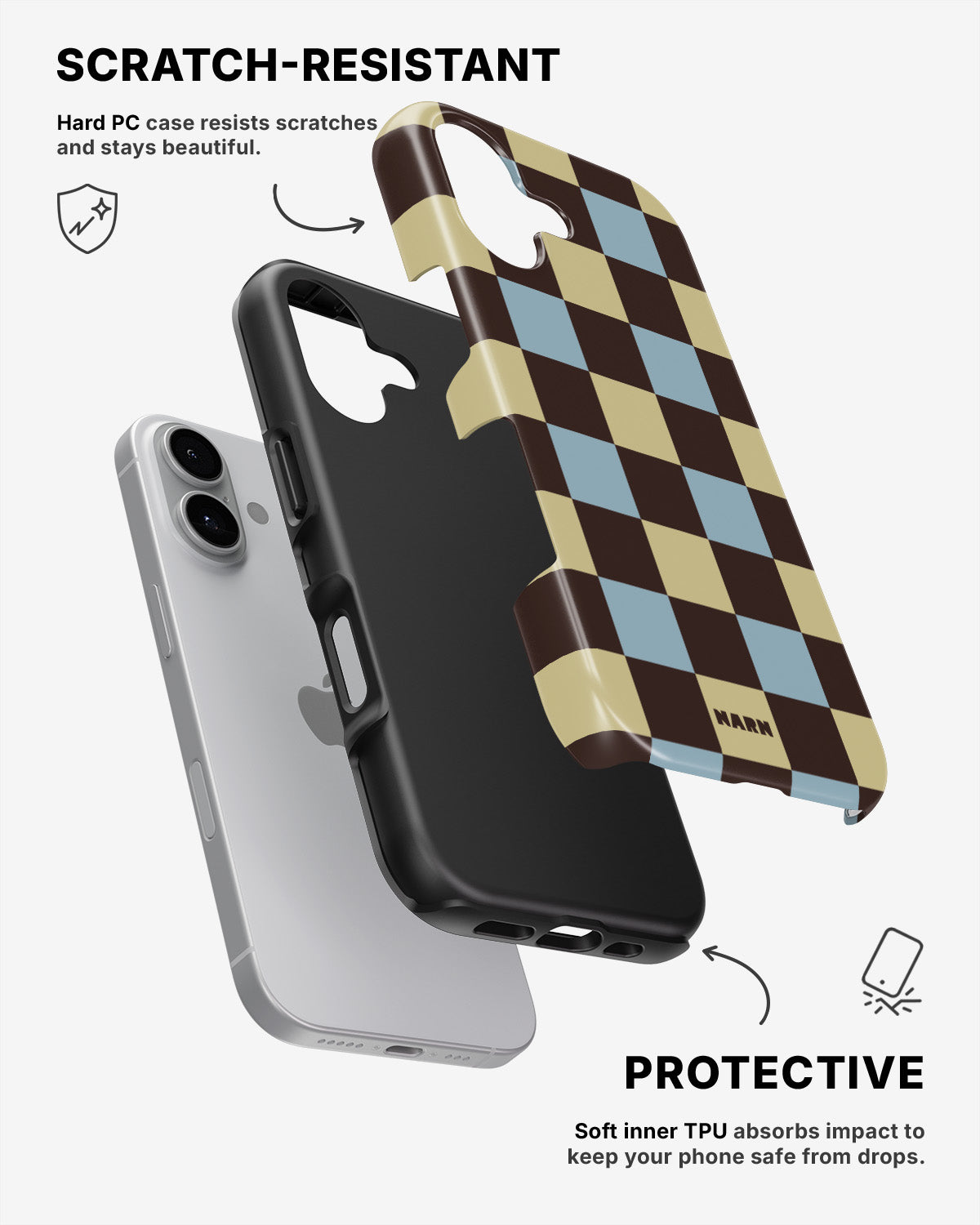 iPhone 17 Tough Case – Butter Check - View 2