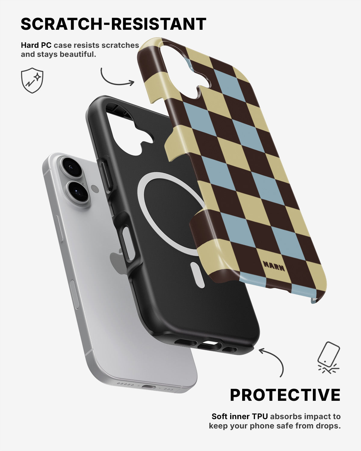 iPhone 17 Tough Case – Butter Check - View 2