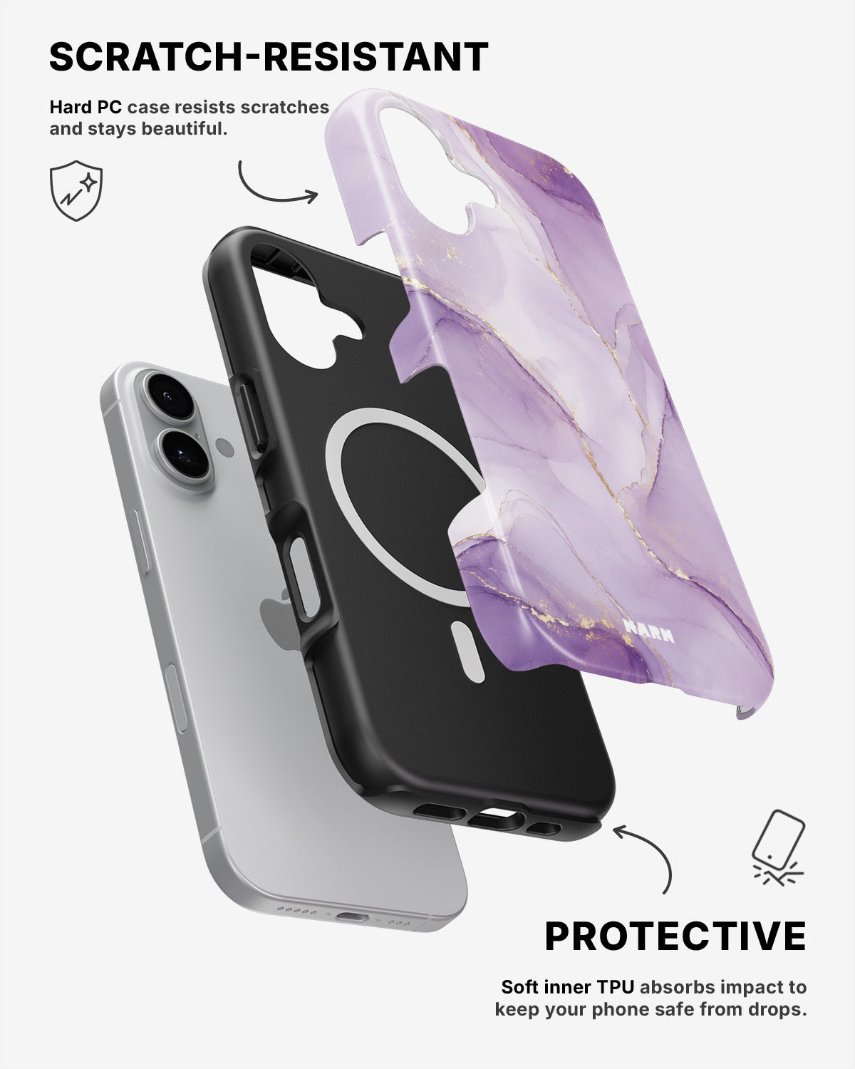 iPhone 17 Tough Case – Lilac - View 2