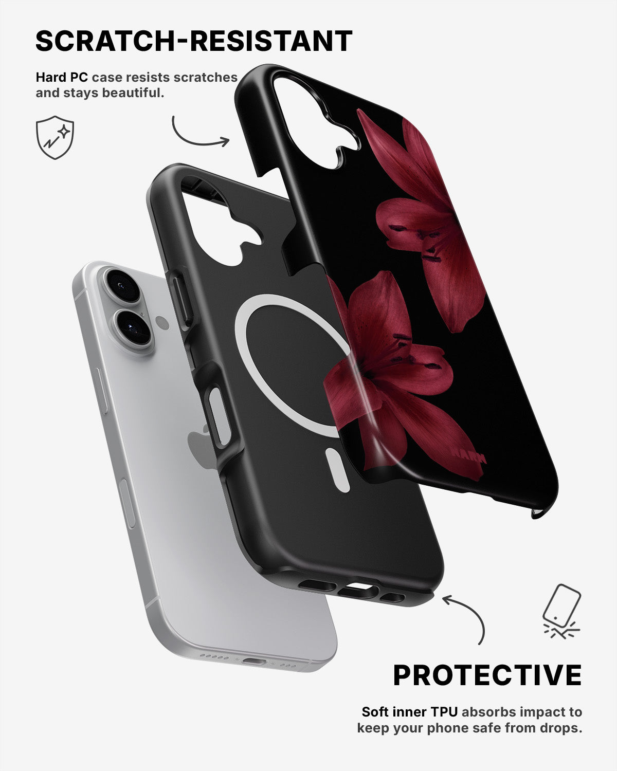 iPhone 17 Tough Case – Ruby Lily - View 2