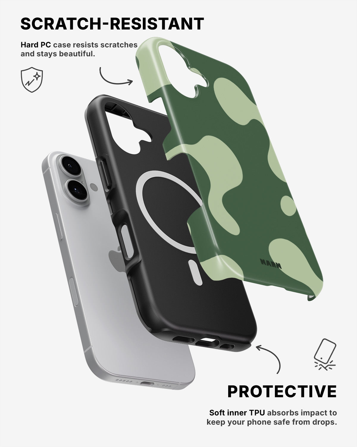 iPhone 17 Tough Case – Green Blend - View 2