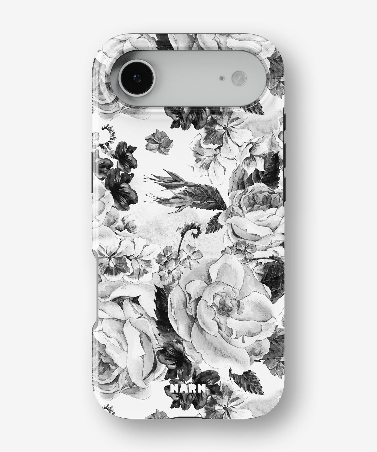 iPhone Air Tough Case – Black & White Bloom - View 1