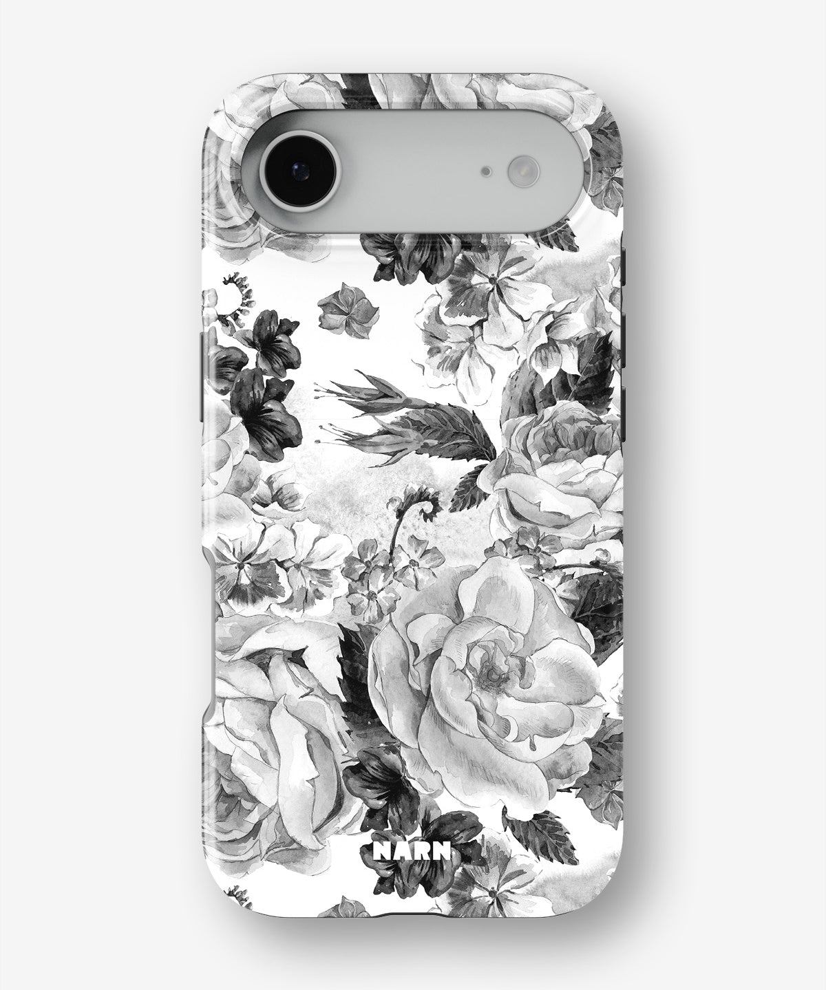 iPhone Air Tough Case – Black & White Bloom - View 1