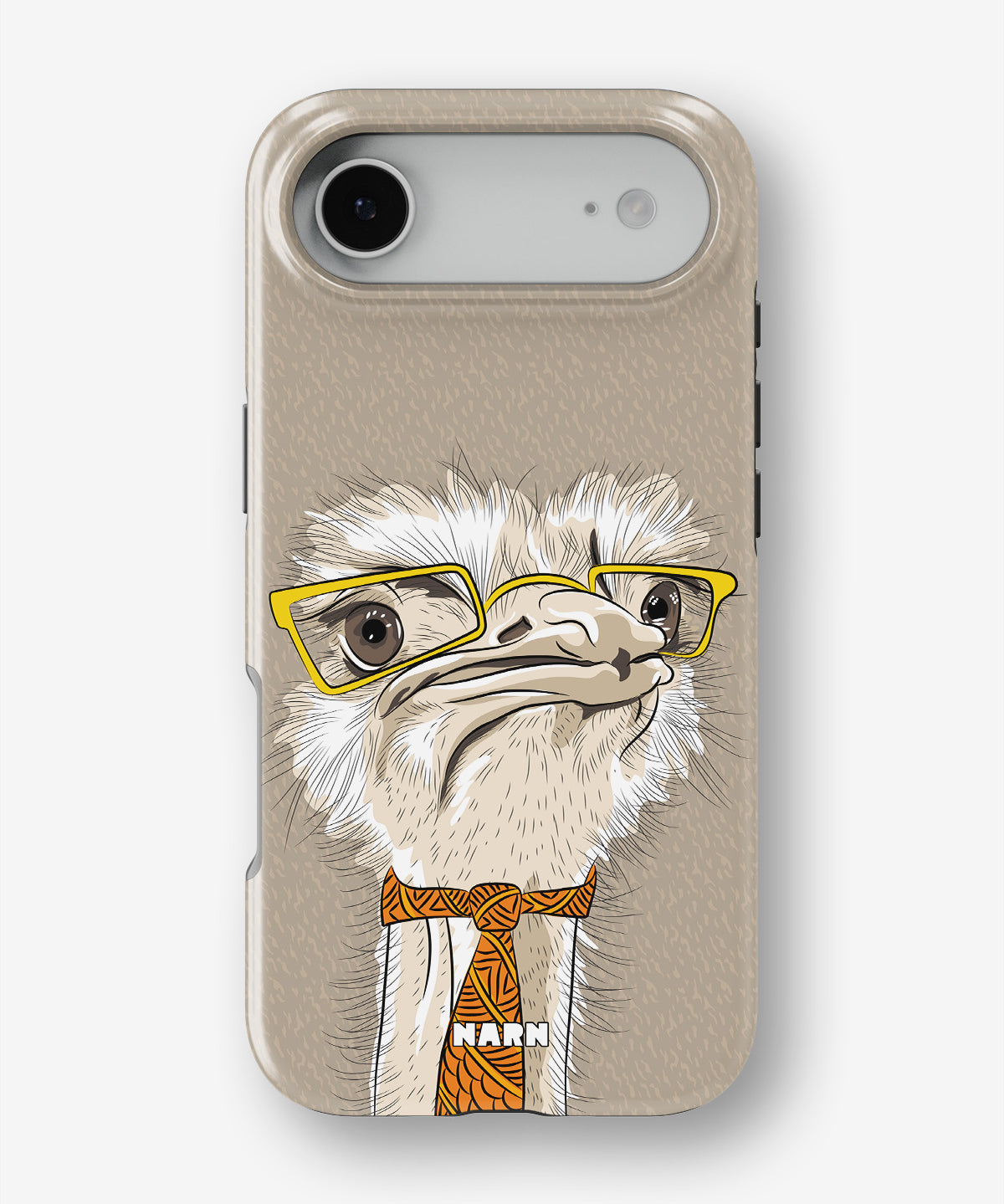 iPhone Air Tough Case – Hipster Ostrich - View 1