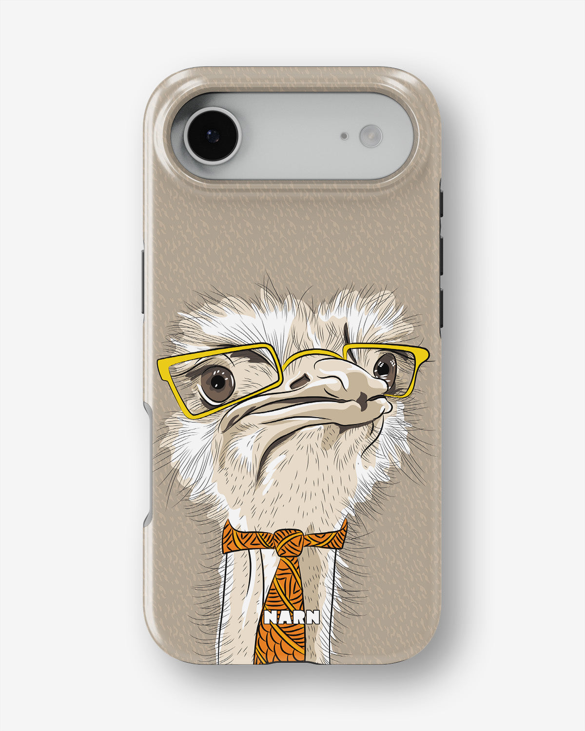 iPhone Air Tough Case – Hipster Ostrich - View 1