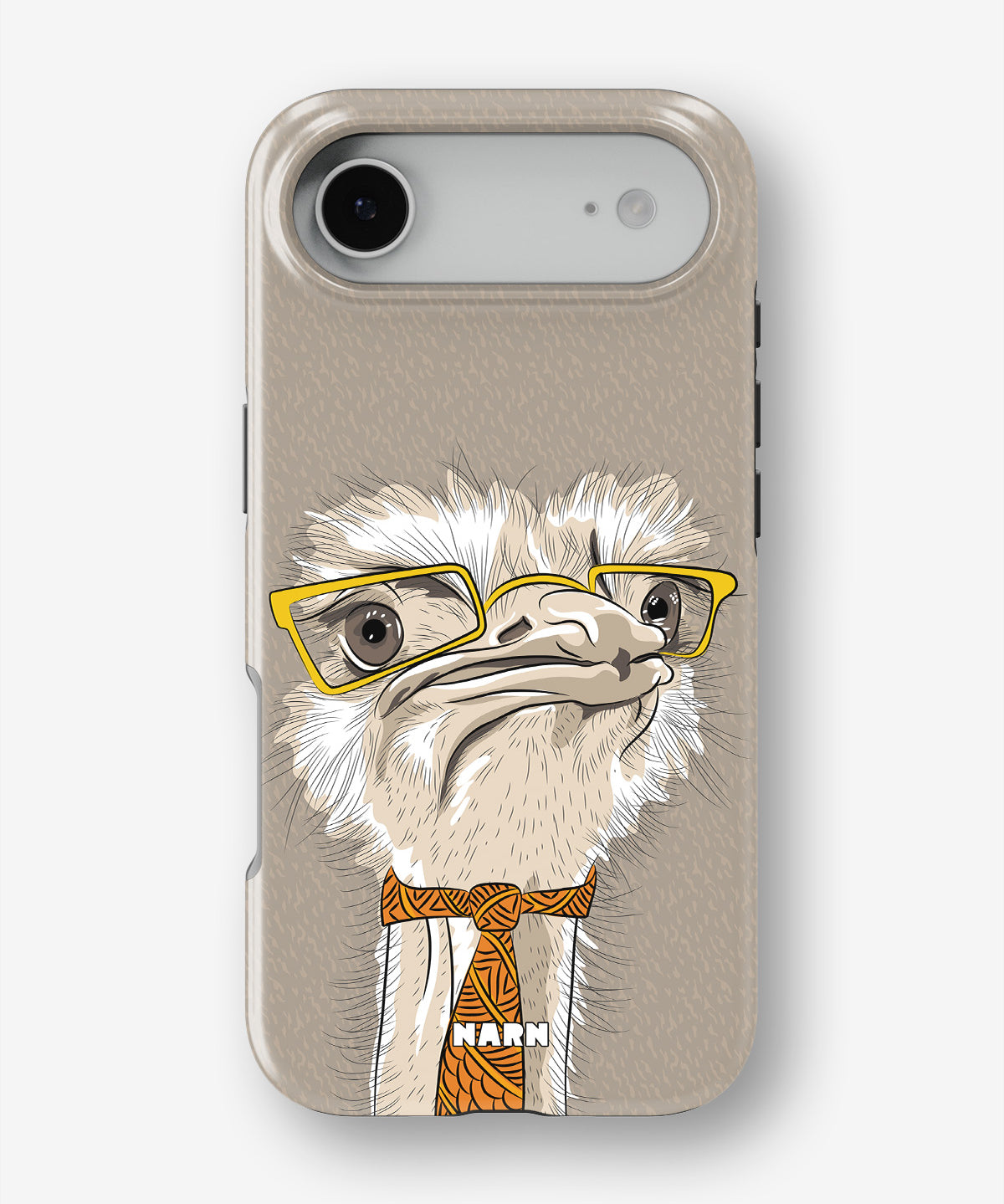 iPhone Air Tough Case – Hipster Ostrich - View 1