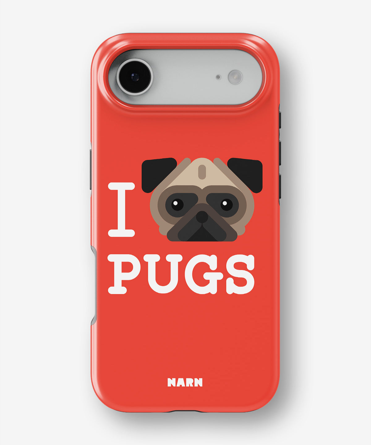 iPhone Air Tough Case – I Love Pugs - View 1