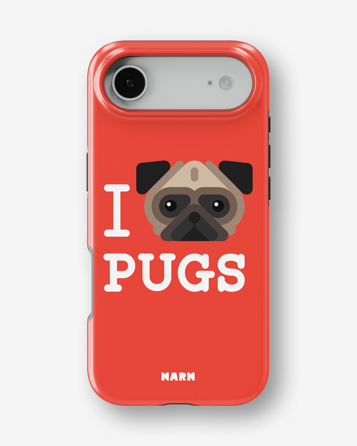 iPhone Air Tough Case – I Love Pugs - View 1