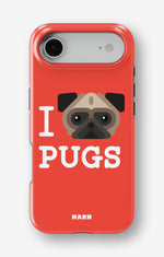 iPhone Air Tough Case – I Love Pugs - View 1