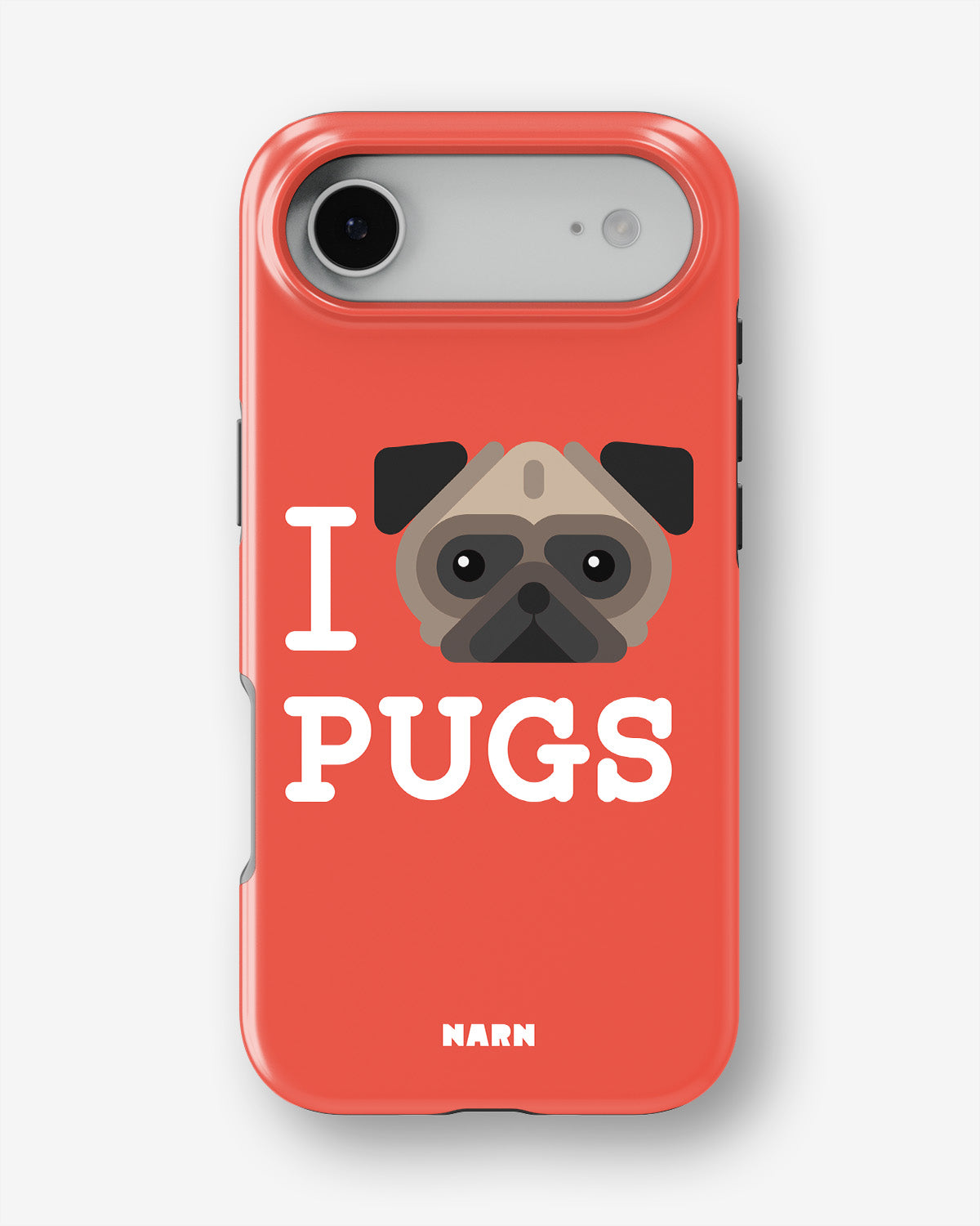 iPhone Air Tough Case – I Love Pugs - View 1