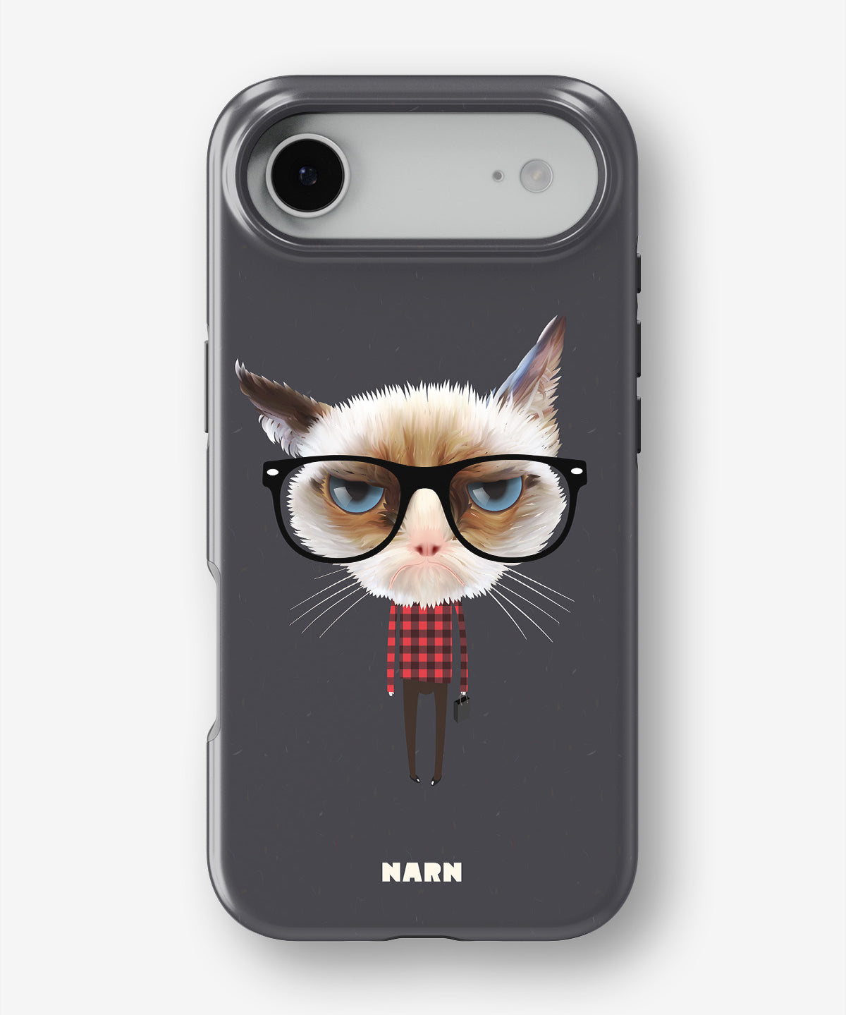 iPhone Air Tough Case – Hipster Cat - View 1
