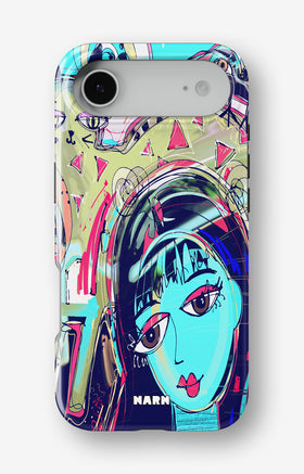 iPhone Air Tough Case – Abstract Cat - View 1