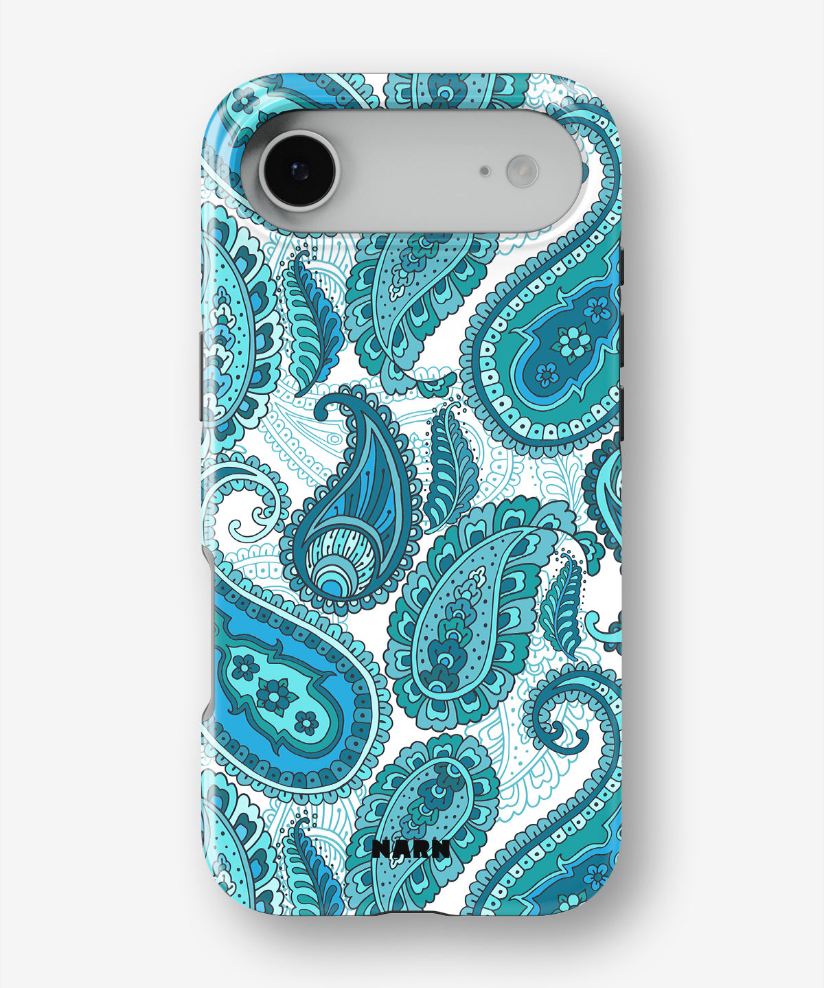 iPhone Air Tough Case – Turquoise Paisley - View 1