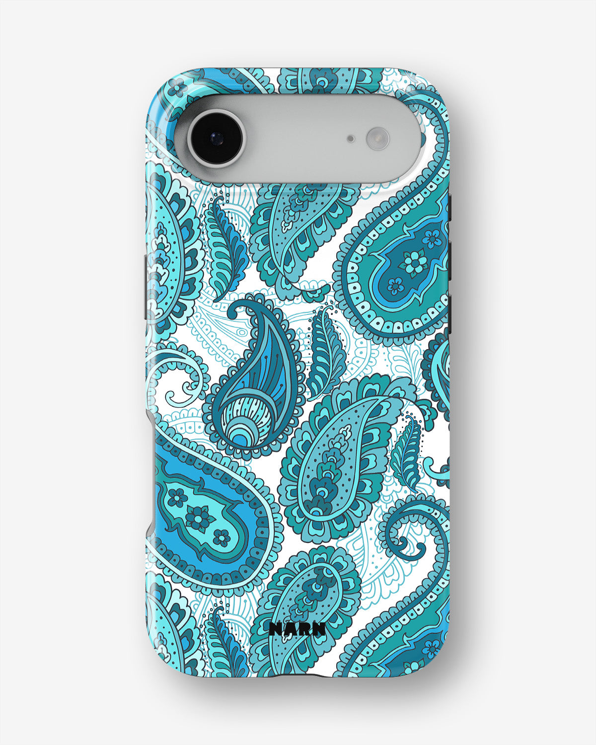iPhone Air Tough Case – Turquoise Paisley - View 1