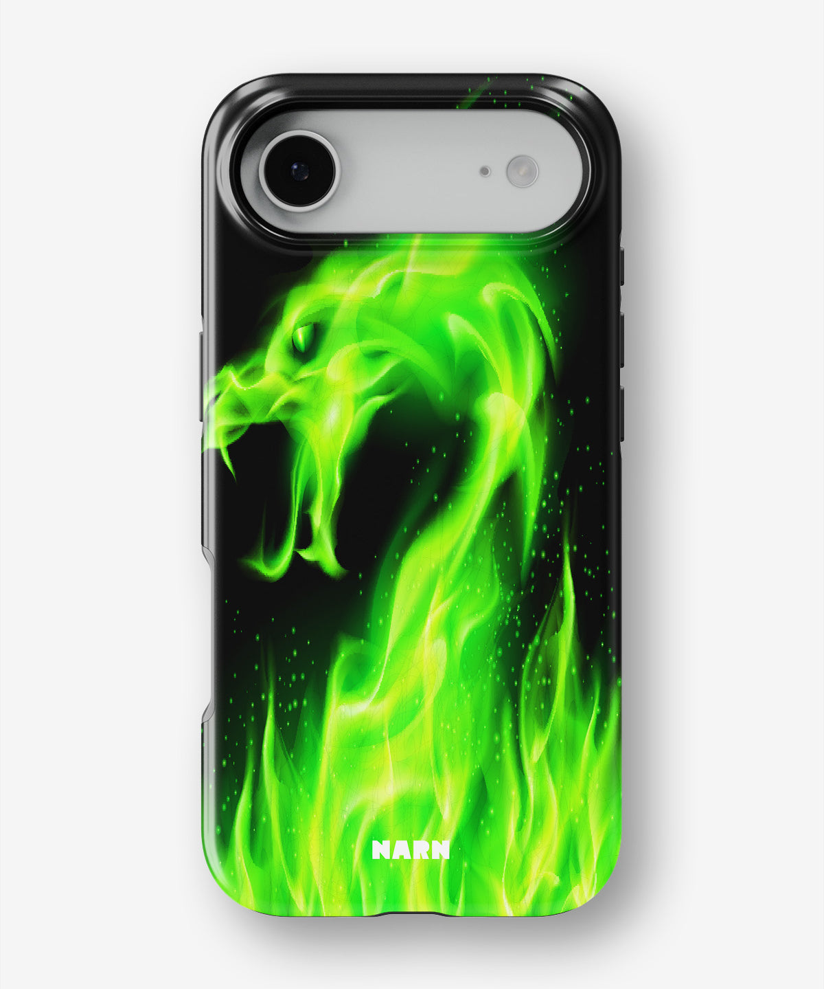 iPhone Air Tough Case – Green Flames Dragon - View 1