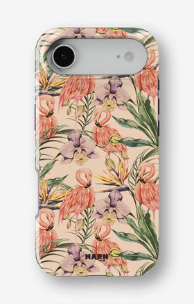 iPhone Air Tough Case – Flamingos & Flowers - View 1