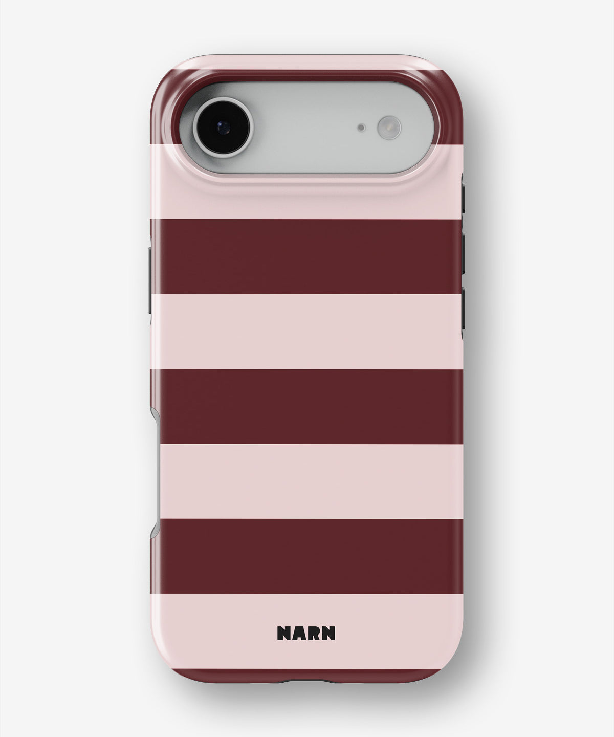 iPhone Air Tough Case – Cranberry Stripe - View 1