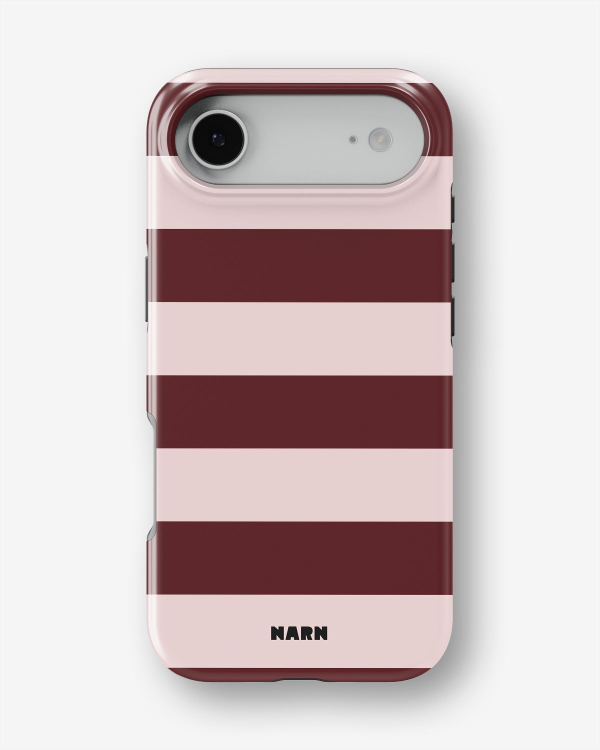 iPhone Air Tough Case – Cranberry Stripe - View 1