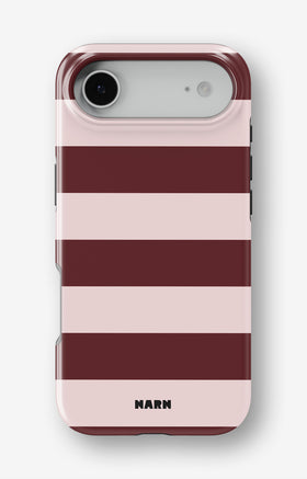 iPhone Air Tough Case – Cranberry Stripe - View 1