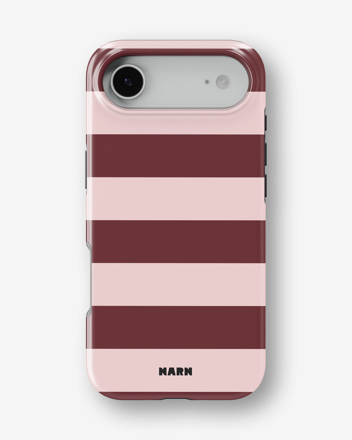 iPhone Air Tough Case – Cranberry Stripe - View 1